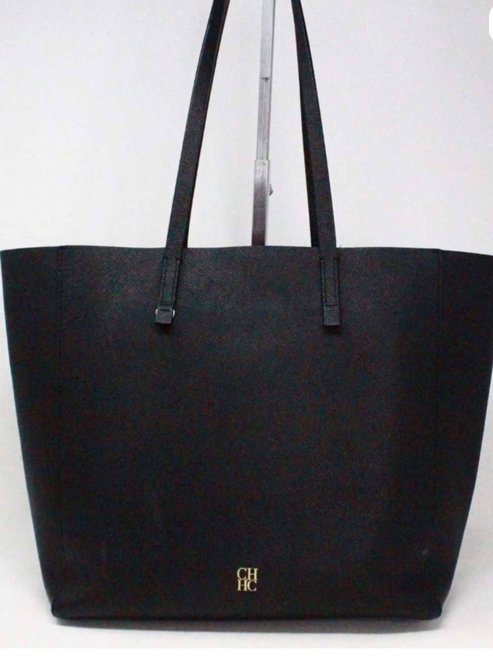 CAROLINA HERRERA #37850 Black
Leather Tote Bag